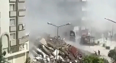 Kepçe operatörünün öldüğü binanın görüntüler ortaya çıktı