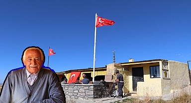 Kimse donmasın diye dağda sığınak yaptı