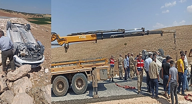Kontrolden çıkan araç takla attı: 1 yaralı