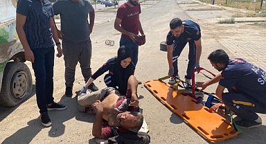 Kontrolden çıkan minibüs takla attı: 1 yaralı