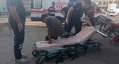 Motosiklet ile kamyonet çarpıştı