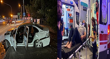 Motosiklete çarptıktan sonra kaldırıma çıktı: 2 yaralı