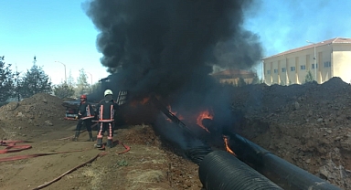 Organize sanayi bölgesinde korkutan yangın