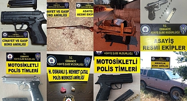  Osmaniye’de asayiş uygulamaları: 14 tutuklama