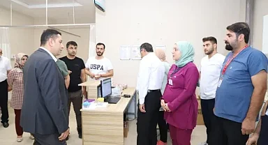 Sağlık Müdürü Solmaz, Suruç'ta ki sağlık tesislerini yerinde inceledi