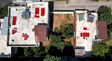 Salça sezonu başladı, damlar kızardı