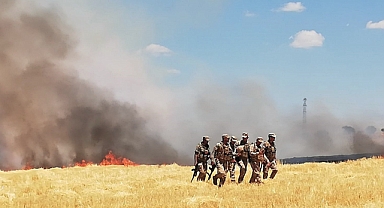 Şanlıurfa’da dicle elektrik personeline saldırı: Görevlilerin bulunduğu tarla yakıldı