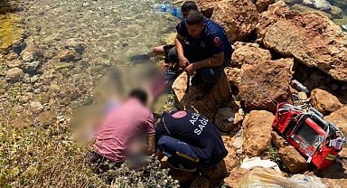 Serinlemek için girdiği göletten cansız bedeni çıkartıldı