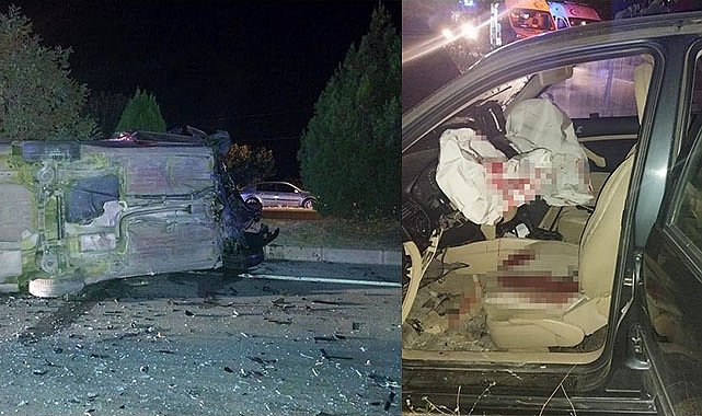 Ters şeride giren otomobil kazaya neden oldu: 1 ölü, 3 yaralı