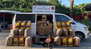 Bir araçta yapılan aramada kilolarca tütün ele geçirildi