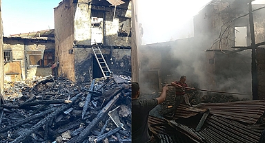 Bir evde çıkan yangın çok sayıda eve daha sıçradı