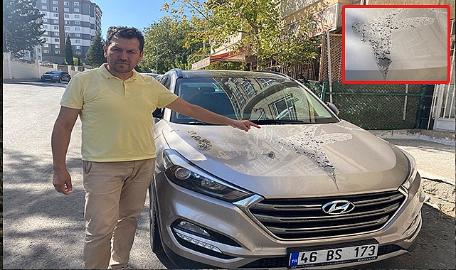 Gazetecinin aracına asitli saldırı