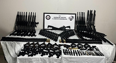Gaziantep'te çok sayıda ruhsatsız silah ele geçirildi: 1 gözaltı