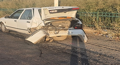 İki otomobil çarpıştı: 1 yaralı