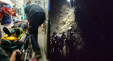 Kaza yapan aracı baraja uçmaktan takıldığı ağaç kurtardı: 3 yaralı