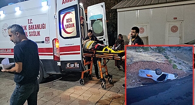 Kontrolden çıkan araç takla attı: Yaralılar var