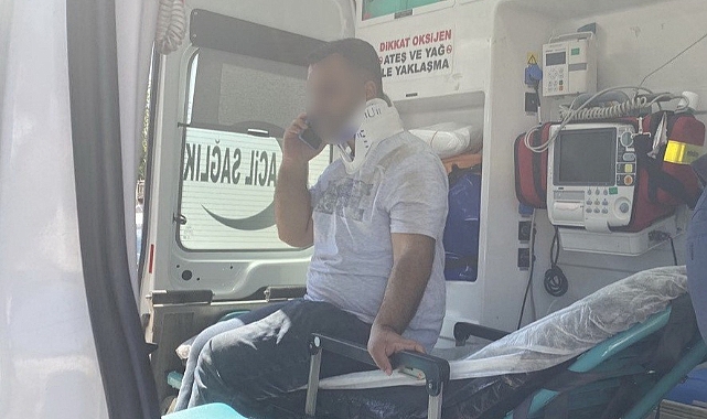 Kontrolden çıkan motosiklet devrildi: 1 yaralı