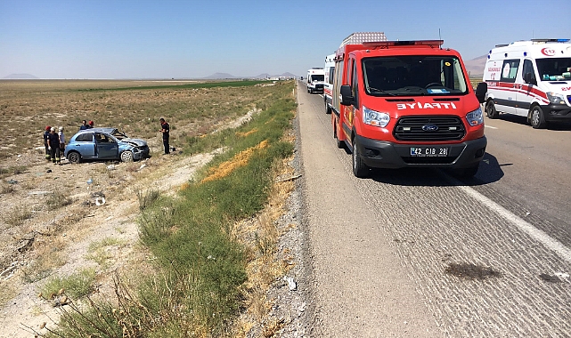 Kontrolden çıkan otomobil takla attı: 5 yaralı