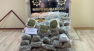 Osmaniye’de 103 kilo 700 gram skunk ele geçirildi