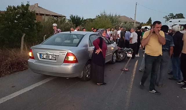 Otomobil motosikletle çarpıştı: 2 yaralı