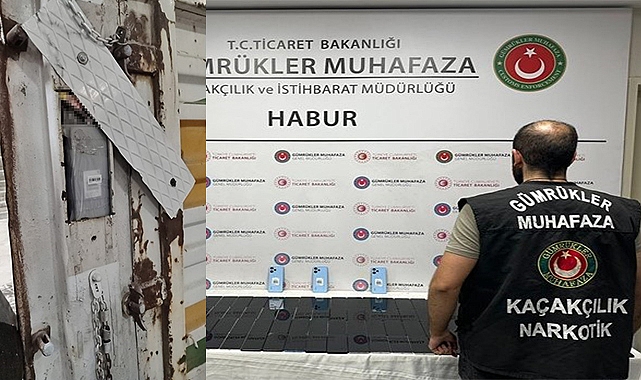 Piknik tüpü içine saklanan kaçak telefonlar yakalandı