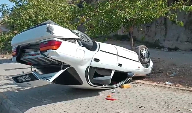 Şanlıurfa'da devrilen otomobildeki 3 kişi yaralandı