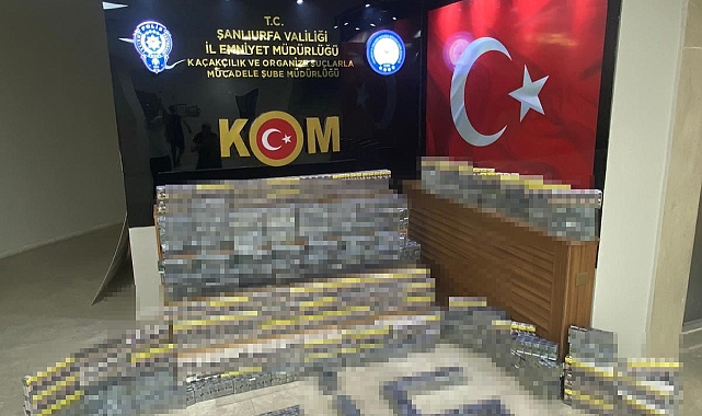 Şanlıurfa'da sigara kaçakçılığı operasyonu: 5 gözaltı