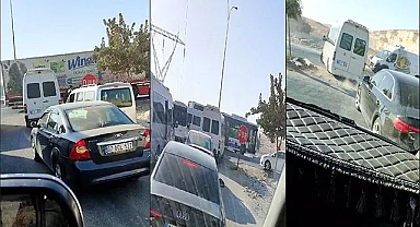 Şanlıurfa'da tehlikeli sürüş kameraya yansıdı