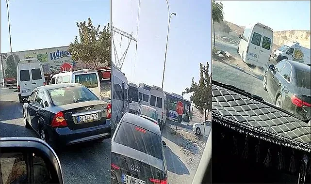 Şanlıurfa'da tehlikeli sürüş kameraya yansıdı