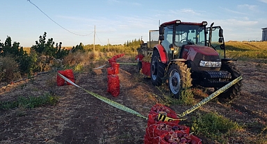 Tarım işçisi,soğan kesme makinesinin altında kaldı