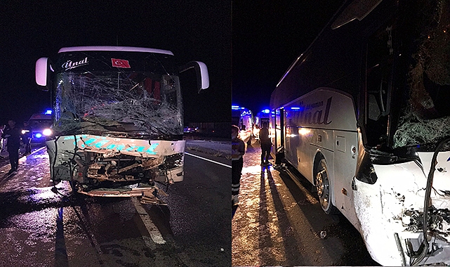 Yolcu otobüsü kaza yaptı: Çok sayıda ölü ve yaralı var