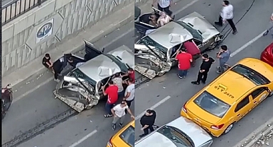 Zincirleme trafik kazası: 2'si çocuk 3 yaralı