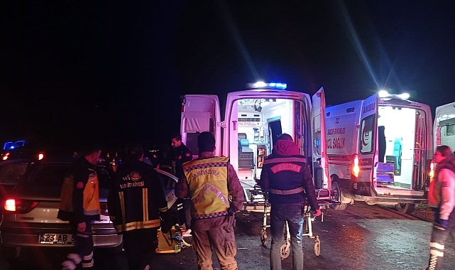 Feci trafik kazası: 10 yaralı