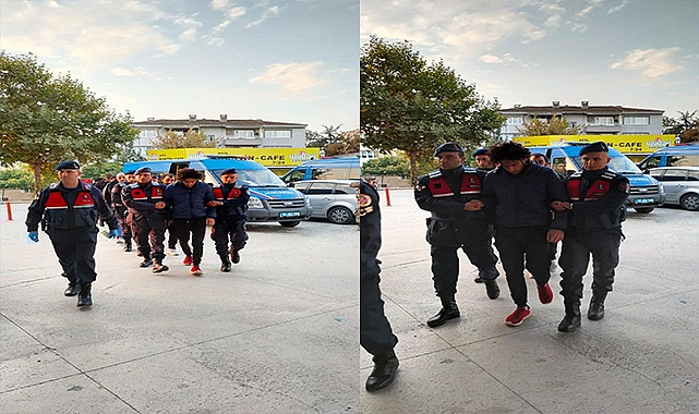 Jandarma ekiplerinden kaçak göçmenlere operasyon!