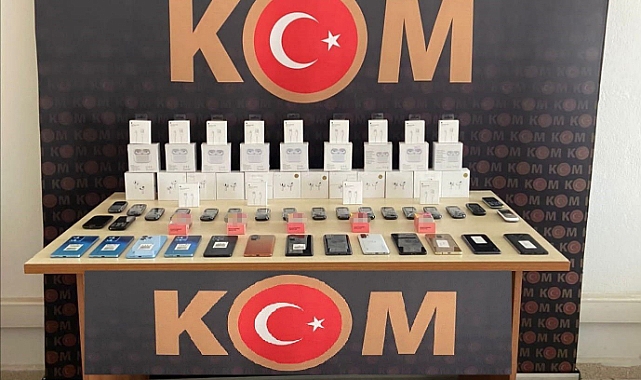 Kaçakçılık operasyonunda 350 bin TL değerinde kaçak telefon ele geçirildi