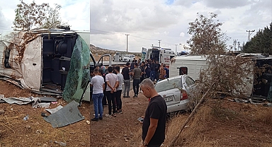 Karayolunda hatalı sollama kaza getirdi: Yaralılar var