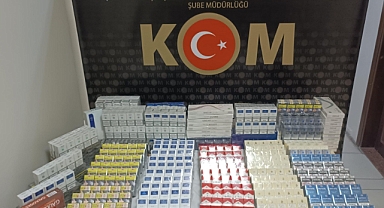Kilis’te paket kaçak sigara yakalandı