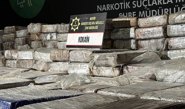 Mersin Limanı'nda 610 kilogram kokain ele geçirildi