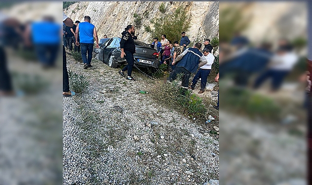Otomobil şarampole devrildi: 3 yaralı