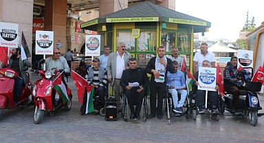 Şanlıurfa'da engellilerden Filistin'e destek