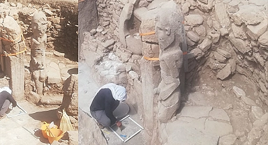 Şanlıurfa'da insan heykeli bulundu