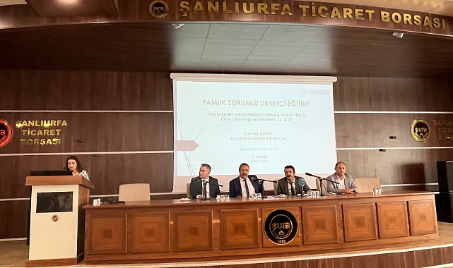 Şanlıurfa’da "Pamuk Sorumlu Denetçi Eğitimi " başladı