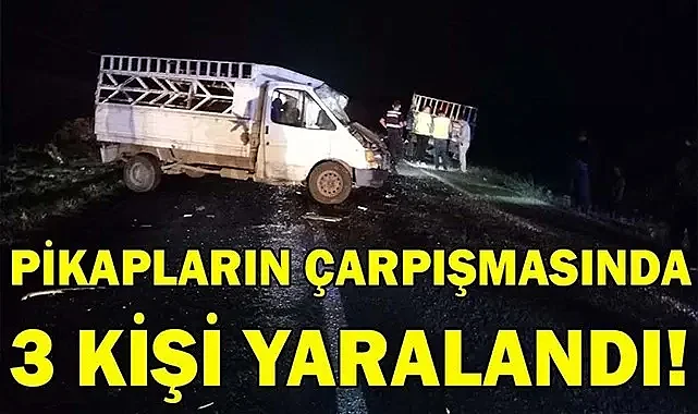 Şanlıurfa'da pikaplar kafa kafaya çarpıştı!