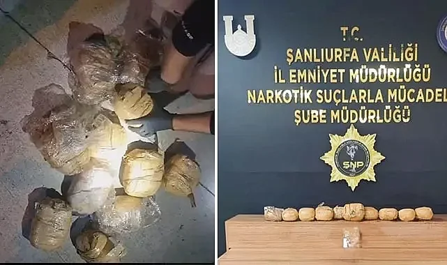 Şanlıurfa'da uyuşturucu tacirlerine operasyon!