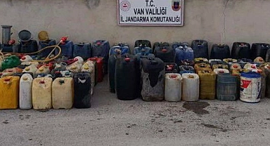 Van’da kaçak motorin ele geçirildi