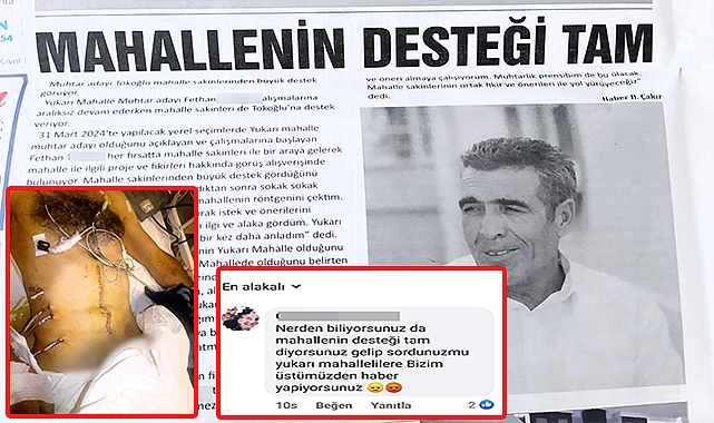 Yapılan yorumu beğenmeyince muhtar dehşet saçtı