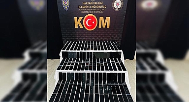 Yüksekova'da 260 adet kaçak cep telefonu ele geçirildi
