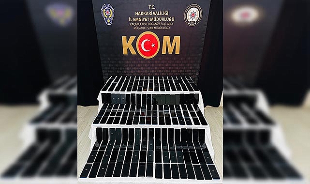 Yüksekova'da 260 adet kaçak cep telefonu ele geçirildi