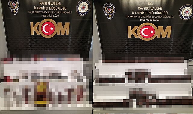 Yüzlerce cinsel içerikli ürün ele geçirildi