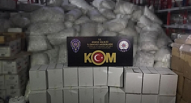 52 milyon 100 bin gümrük kaçağı makaron ele geçirildi